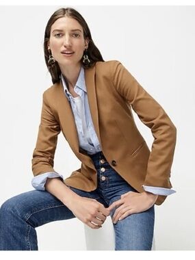 JCrew blazer camel boyfriend xs 00 brown tan